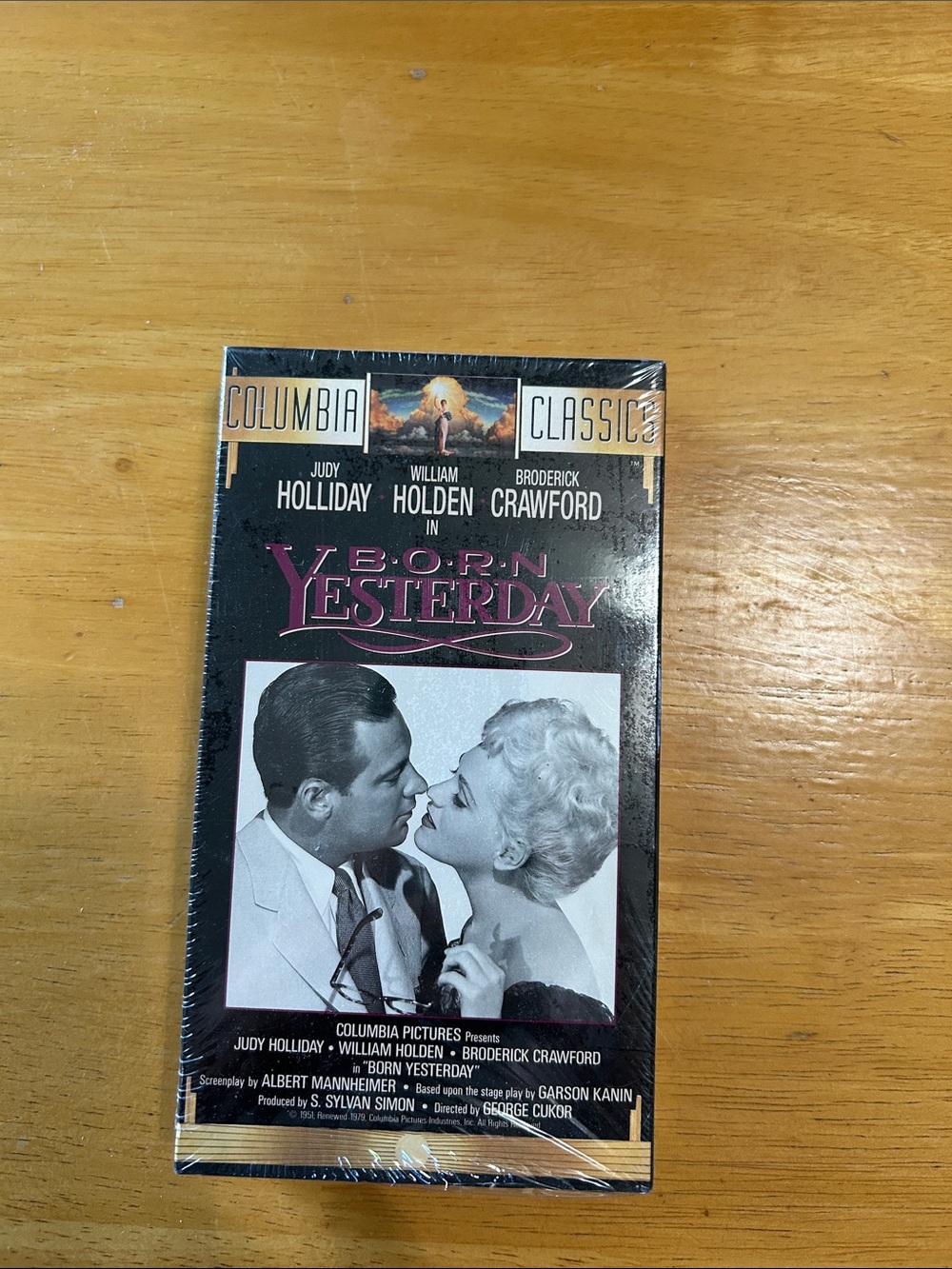 Born Yesterday Classic Movie VHS - Black